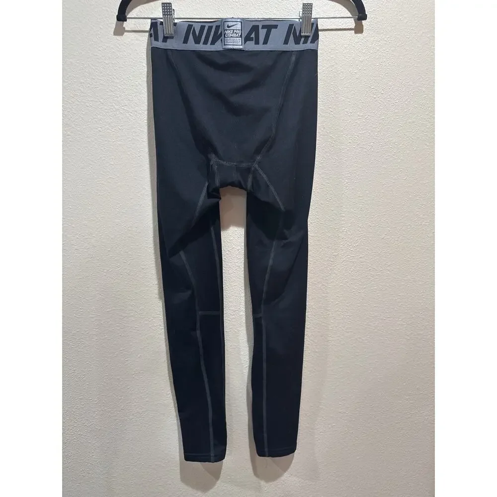 Nike Pro Combat Compression Leggings Mens size small black - Picture 2 of 5